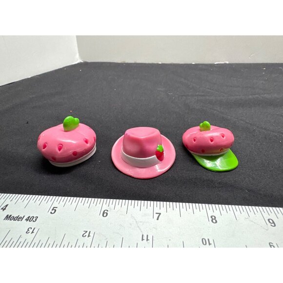 Strawberry-Themed Replacement Miniature Hats & Cap Set - Picture 1 of 7